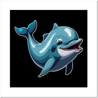 Cute dolphin Posters and Art